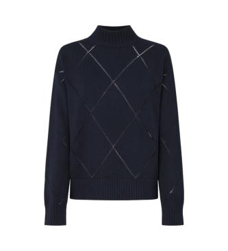 Pepe Jeans para mujer. PL702215 Jersey Idris Perkins marino (S), Casual, Algodón, Sostenible