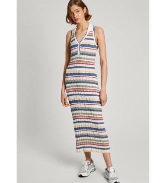 Pepe Jeans para mujer. PL953573 Vestido Iris multicolor (M), Casual, Algodón, Sin mangas / Tirantes