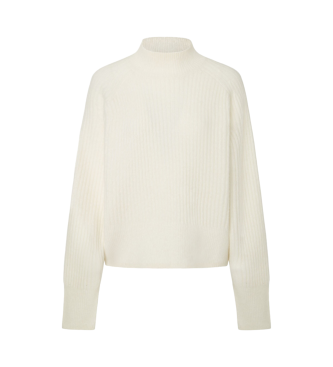 Pepe Jeans para mujer. PL702191 Jersey Irma Perkins blanco (XS), Casual, Acrílico