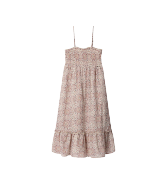 Pepe Jeans para niña. PG9500011 Vestido Ivana blanco crema (14años= 164cm), Casual, Viscosa, Sin mangas / Tirantes, moda infantil