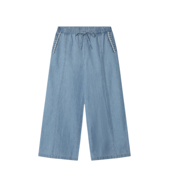 Pepe Jeans para niña. PG2100013 Pantalón Ivy azul (14años= 164cm), Casual, Viscosa, moda infantil