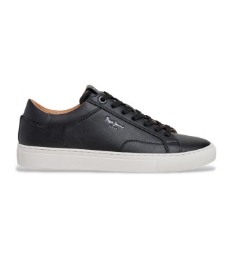 Pepe Jeans para hombre. PMS00048 Zapatillas Joe Basic negro (41), Plano, Cordones, Casual