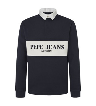 Pepe Jeans para hombre. PM542210 Polo Joey marino (XL), Casual, Algodón, Manga larga
