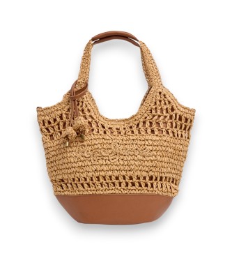 Pepe Jeans para mujer. PL0300095 Bolso Judith Balm marrón (OSFA), Beige, Casual, Papel