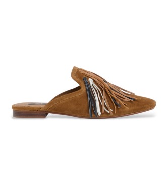 Pepe Jeans para mujer. PLS10431 Zapatos de Piel Kara Urban marrón (40), Plano, 1 a 3cm, Ninguno, Casual