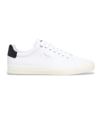 Pepe Jeans para hombre. PMS31076 Zapatillas Kenton fresh blanco (42), Plano, Cordones, Casual