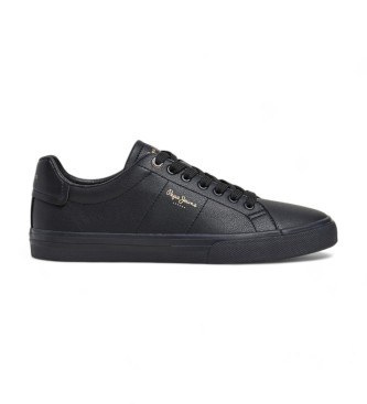 Pepe Jeans para hombre. PMS31059 Zapatillas Kenton Rise negro (45), Plano, Cordones, Casual