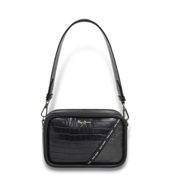 Pepe Jeans para mujer. PL0300018 Bolso Keyra Croco negro (OSFA), Casual, Poliuretano
