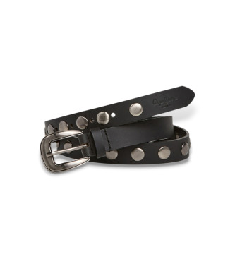 Pepe Jeans para mujer. PL020871 Cinturón Kiara negro (M), Casual, Piel