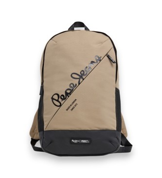 Pepe Jeans para hombre. PM0300030 Mochila Kurt Base beige (OSFA), Casual, Poliéster