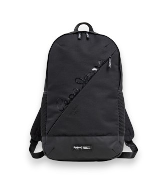 Pepe Jeans para hombre. PM0300030 Mochila Kurt Base negro (OSFA), Casual, Poliéster