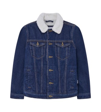 Pepe Jeans für Jungen. PB401276BR1 Legendäre Dlx Jacke navy (8años= 128cm), Lässig, Denim, Bio-Baumwolle, Nachhaltig, Marine, Kinderbekleidu