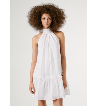 Pepe Jeans para mujer. PL953761 Vestido Lena blanco (M), Casual, Algodón, Sin mangas / Tirantes