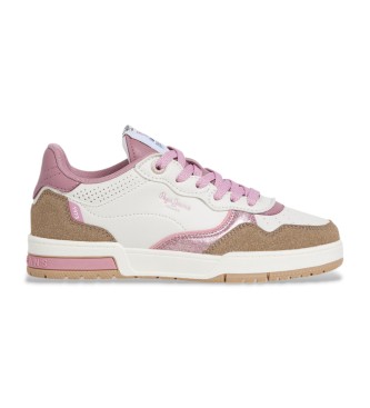 Pepe Jeans para mujer/niña. PGS000006 Zapatillas Levitt Life blanco (32), Plano, Cordones, Casual, moda infantil