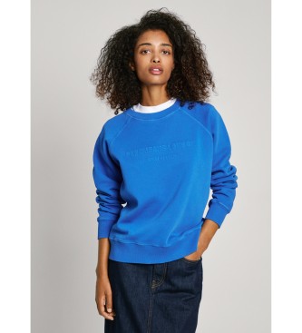 Pepe Jeans para mujer. PL581468 Sudadera Lindy azul (M), Casual, Algodón