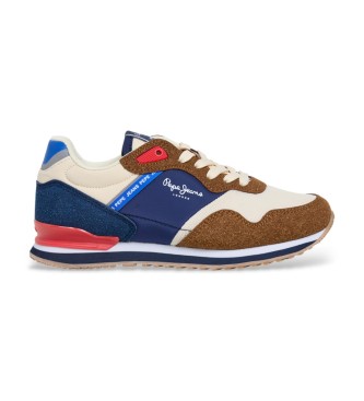 Pepe Jeans para niño. PBS400012 Zapatillas London Sight B beige (37), Plano, Cordones, Casual, Deportivo, moda infantil