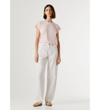 Pepe Jeans para mujer. PL2051036 Pantalón Loose Bow blanco (32/30), Casual, Algodón