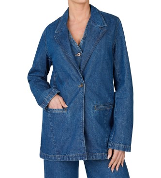 Pepe Jeans para mujer. PL402489 Americana Mabel azul (S), Casual, Algodón, Sostenible