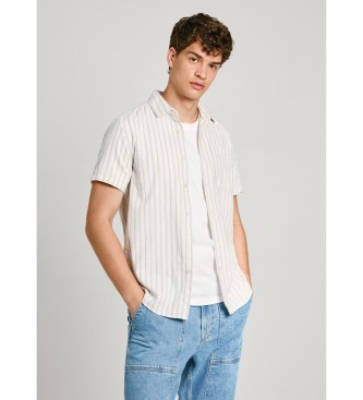 Pepe Jeans Maco Long Sleeve Shirt Branco XL Homem