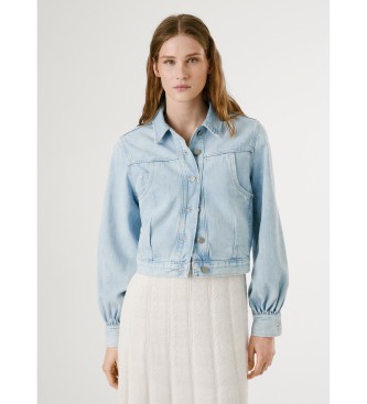 Pepe Jeans para mujer. PL402607 Chaqueta Madeline azul (XS), Casual, Algodón