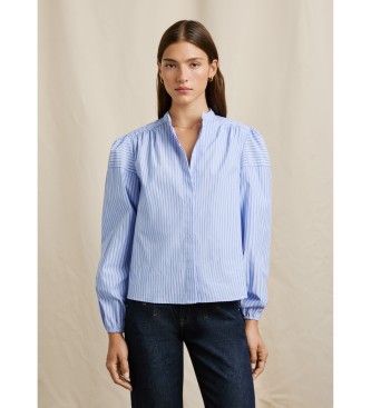 Pepe Jeans para mujer. PL3051304 Blusa Margot azul (XL), Casual, Poliéster, Manga larga