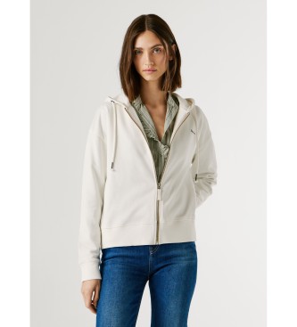 Pepe Jeans para mujer. PL5800073 Sudadera Marsu blanco roto (XS), Casual, Algodón