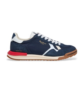 Pepe Jeans para hombre. PMS600026 Zapatillas Marvin Road marino (41), Plano, Cordones, Casual