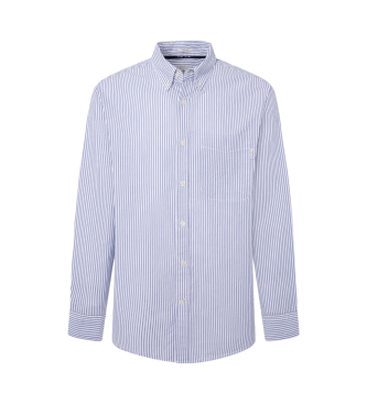 Pepe Jeans para hombre. PM308563 Camisa Matthew azul (S), Casual, Algodón, Manga larga