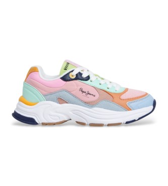 Pepe Jeans para niña. PGS60002 Zapatillas Mave Fresh multicolor (36), Plano, Cordones, Casual, moda infantil