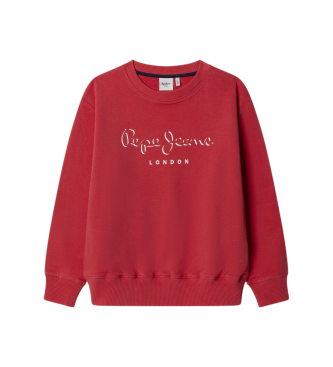 Pepe Jeans para niño. PB5800073 Sudadera Michael rojo (8años= 128cm), Casual, Algodón, moda infantil