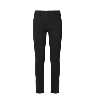 Pepe Jeans para mujer. PL211800 Pantalón Mid Rise Skinny Thelma negro (25/30), Casual, Algodón, Sostenible