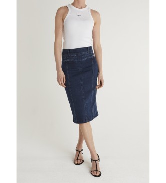 Para mujer. PL90118997FB Falda Midi (L), Casual, Algodón, Clásico
