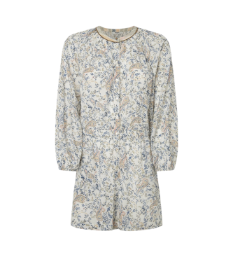 Pepe Jeans para mujer. PL230499 Mono Misty blanco crudo (XS), Casual, Modal, Manga larga