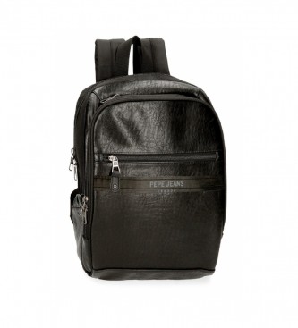 Pepe Jeans unisex. 7812131 Mochila adaptable porta ordenador Horley dos compartimentos negro (OSFA), Casual, Poliéster