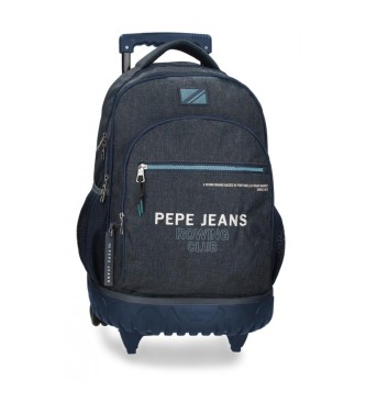 Mochila con ruedas Edmon marino (OSFA), Casual, Poliéster, moda infantil, Pepe Jeans outlet 2024.