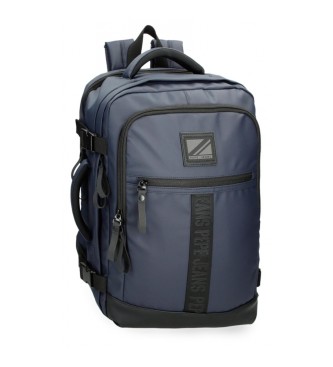 Pepe Jeans unisex para niños. 7342532 Mochila de viaje adaptable portaordenador y tablet Hoxton marino (OSFA), Casual, Poliéster, moda infan