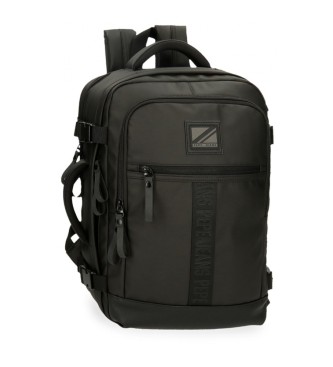 Pepe Jeans unisex para niños. 7342531 Mochila de viaje adaptable portaordenador y tablet Hoxton negro (OSFA), Casual, Poliéster, moda infant