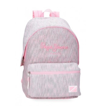 Pepe Jeans para niña. 68723D1 Mochila Miri 42 cm adaptable a carro rosa (OSFA), Casual, Poliéster, moda infantil