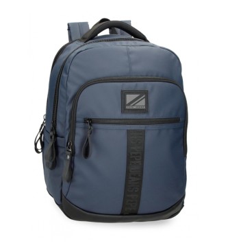 Pepe Jeans unisex. 7342332 Mochila porta ordenador Hoxton dos compartimentos marino (OSFA), Casual, Poliéster