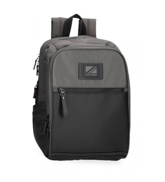 Pepe Jeans unisex. 7042143 Mochila portaordenador 13,3 Stratford dos compartimentos adaptable gris (OSFA), Casual, Poliéster