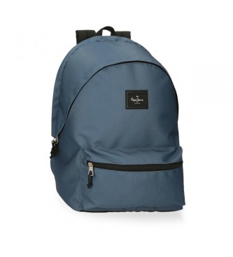 Mochila portaordenador dos compartimentos Aris Colorful azul (OSFA), Casual, Poliéster, Marino, Pepe Jeans outlet