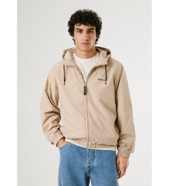 Pepe Jeans para hombre. PM403166 Chaqueta Monson beige (XL), Casual, Poliéster