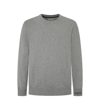 Pepe Jeans para hombre. PM702469 Jersey New Andre Crew Gris (XXL), Casual, Algodón
