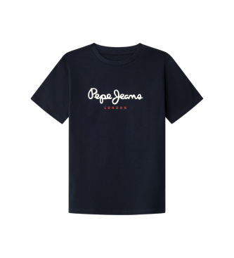 Pepe Jeans para niño. PB5000026 Camiseta New Art marino (14Años= 164cm), Casual, Algodón, Manga corta, moda infantil