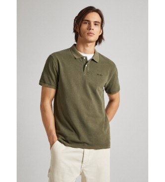 Pepe Jeans para hombre. PM542099 Polo New Oliver verde (M), Casual, Algodón, Manga corta