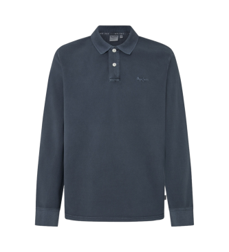 Pepe Jeans para homem. PM542213 Novo Polo Oliver Gd Ls azul-marinho (XL), Casual, Manga comprida, Sustentável