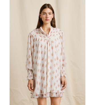 Pepe Jeans para mujer. PL9537707 Vestido Nia blanco (S), Casual, Poliéster, Manga larga