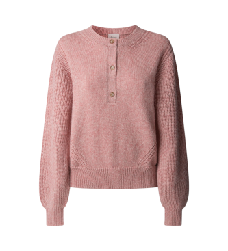 Pepe Jeans para mujer. PL702236 Jersey Nica rosa (L), Casual, Manga larga