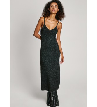 Pepe Jeans para mujer. PL953643 Vestido Noelia negro (L), Casual, Poliéster, Sin mangas / Tirantes, Sostenible