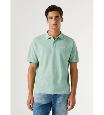 Pepe Jeans para hombre. PM5400087 Polo Oscar turquesa (XL), Casual, Algodón, Manga corta